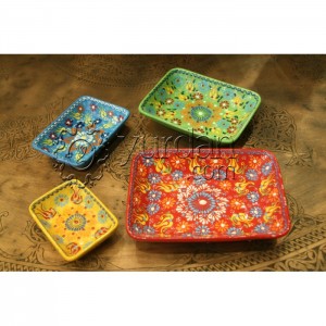 El dekoru Seramik Kase Seti