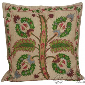 İpek Suzani Yastık Kılıfı
